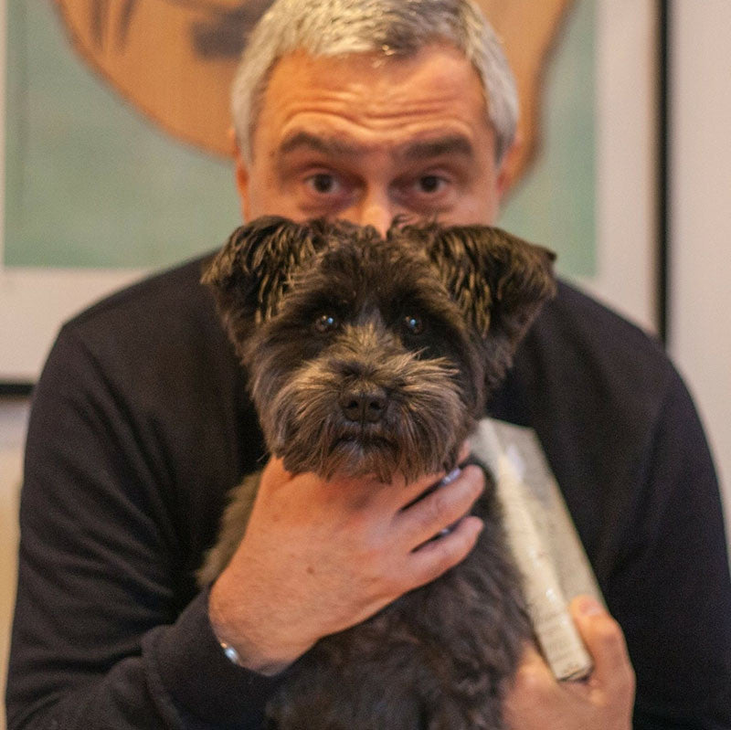 Russ Kane, father of Harper and Ebony (Mini-Schnauzers)