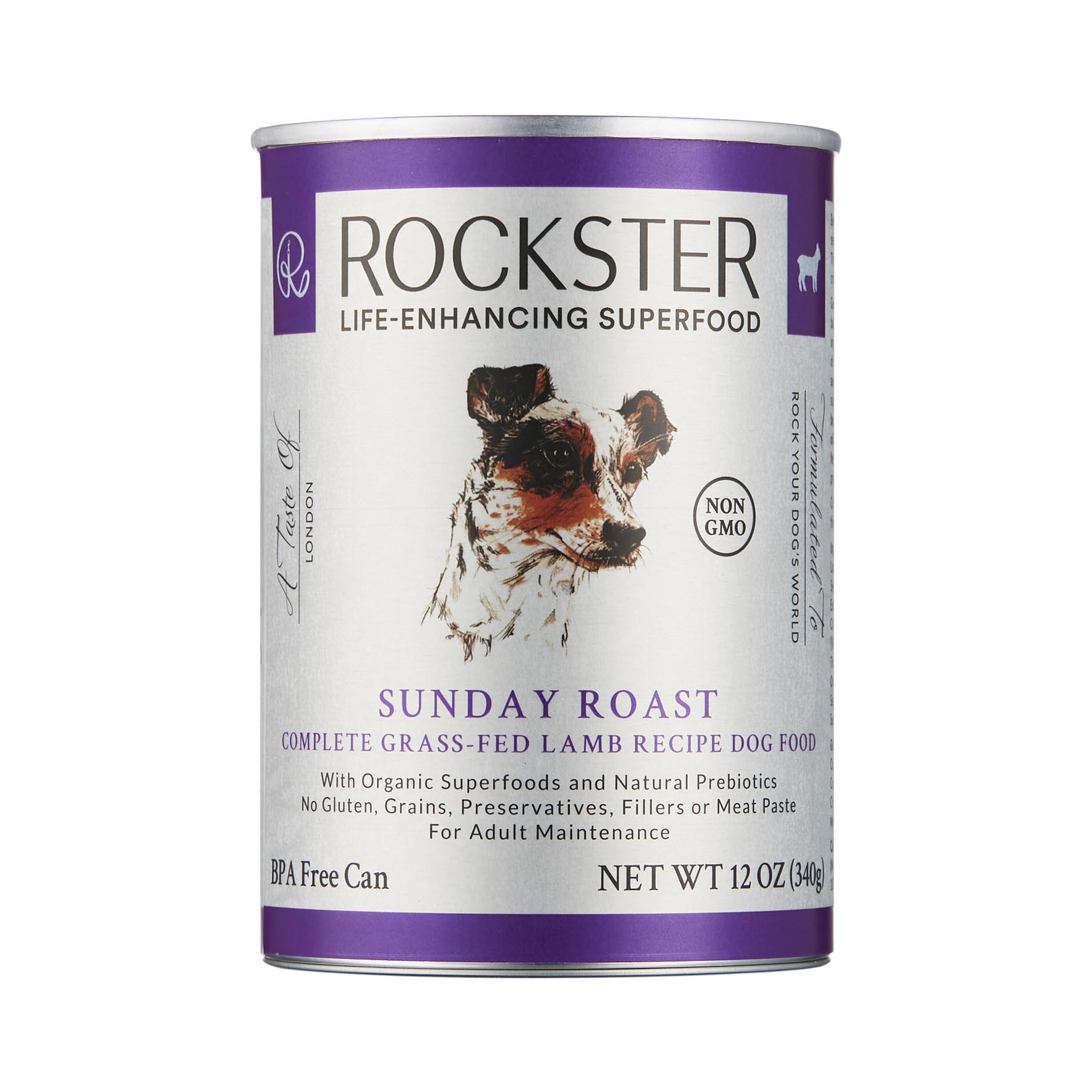 SUNDAY ROAST 340g CAN The Rockster Healthy Life Enhancing Superfood for Dogs